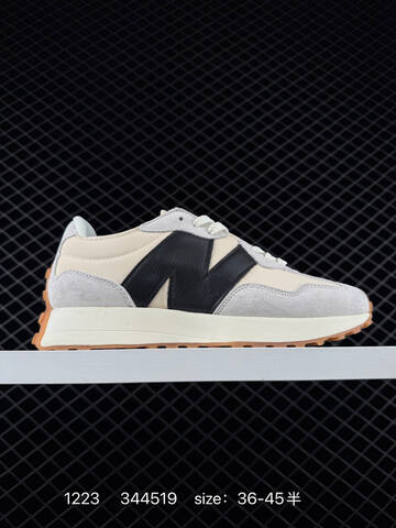 New Balance 327 Black White Cream EU 36-45 Sneaker - Unisex (BS-82462)