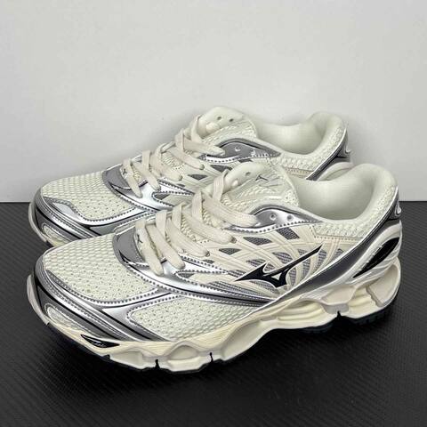 Mizuno Wave Prophecy LS D1 GA251101 Off White Silver Black Running Shoe Running Sneakers (BS-86784)