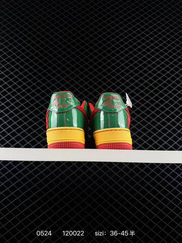 Nike Air Force 1 07 Green Yellow Red EU 36-45 Skate - Unisex (BS-71250)