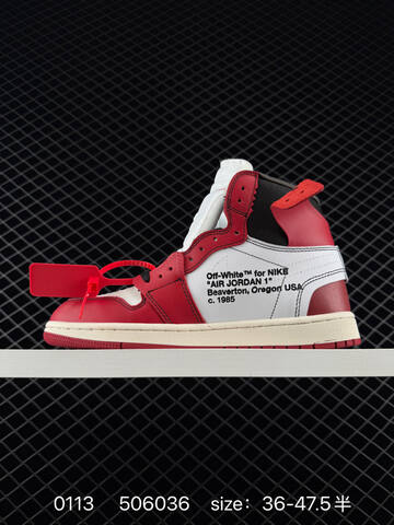 Jordan Air Jordan 1 Retro High OG Off White UNC Chicago Red White Black Cream EU 36-47 5 Basketball Shoe - Unisex (BS-79840)