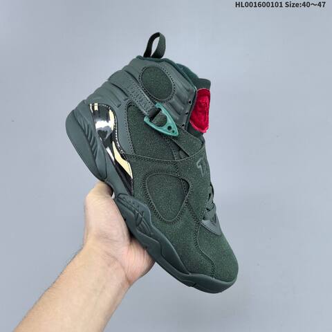 Jordan Air Jordan 8 Retro Premium Bin 23 Green Red EU 40-47 Basketball - Men's (BS-67149)
