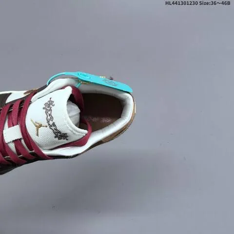 Jordan Air Jordan 1 Low Year Of The Horse White Brown Gold Burgundy EU 36-46 Basketball - Unisex BS-67188
