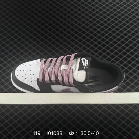 Nike SB Dunk Low DD1391-103 White Black Purple 35 5-40 Skate - Unisex (BS-74129)