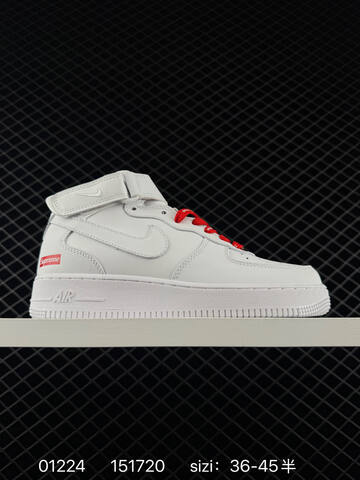 Nike Air Force 1 07 Low White Red EU 36-45 Lifestyle - Unisex (BS-72973)