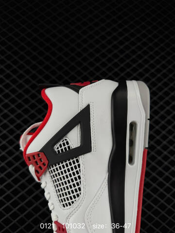 Jordan Air Jordan 4 Retro DC7770-160 White Red Black Grey EU 36-47 Basketball Shoe - Unisex BS-79799