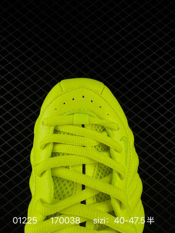 Nike Foamposite One Neon Yellow Volt With Black Checkered Accents 40-47 5 Basketball - Men's (BS-72965)