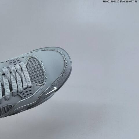 Nike Air Jordan 4 Nigel Sylvester Grey Black White EU 36-47 5 Basketball - Unisex (BS-67025)