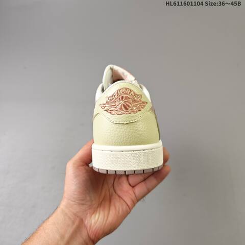 Nike Air Jordan 1 Low x Travis Scott Mauve Pink And Pale Yellow Cream EU 36 45 Lifestyle - Unisex (BS-63923)