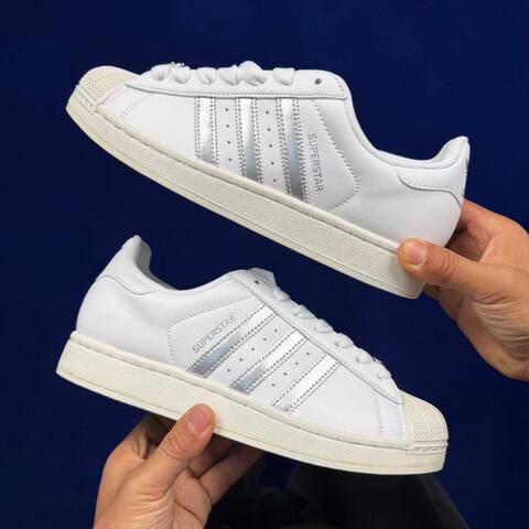 Adidas Superstar II KJ3551 White Silver Metallic Off White EU 41 1 3 Casual - Men's (BS-86960)