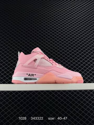 Jordan Air Jordan 4 Retro Off White Pink White Mint Green EU 40-47 Basketball Shoe - Men s BS-80415