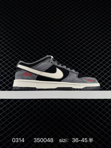 Nike Dunk Low Retro Black Grey White With Red Accents EU 36-45 Skate - Unisex (BS-72649)