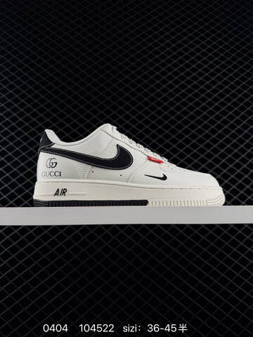 Nike Air Force 1 07 LV8 Off White Black Red EU 36-45 Skate - Unisex (BS-72283)