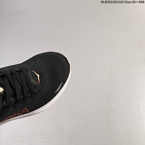 HOKA ONE ONE Bondi 9 Black White Rose Gold EU 36-45 Running Shoe Running Sneakers - Unisex (BS-69445)