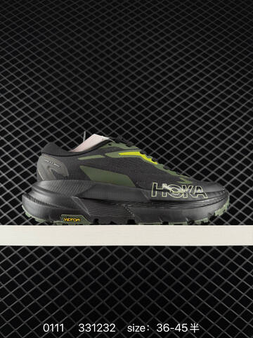 HOKA ONE ONE Mafate X Black Neon Green Pink White EU 36-45 Trail Shoe Trail Running Sneakers - Unisex (BS-86325)
