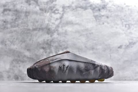 Nike NOCTA Mind 001 Grey Brown Yellow Silver Slides (BS-59693)
