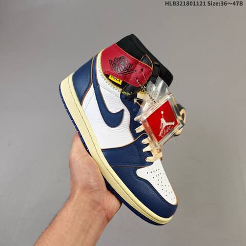Jordan Air Jordan 1 Retro High OG Sail Navy Red Black EU 36-47 Basketball - Unisex (BS-63313)