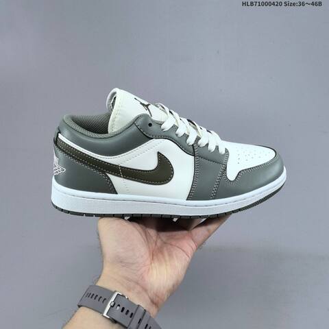 Jordan Air Jordan 1 Low Black White Gray EU 36-46 Basketball - Unisex (BS-66113)
