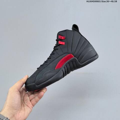 Jordan Air Jordan 12 Retro Black Red 36-48 5 Basketball - Unisex (BS-65826)