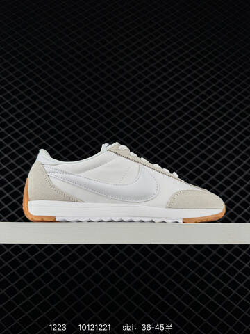 Nike Classic Cortez Leather EVA White Grey Suede With Mint Green Swoosh And Gum Sole EU 36-45 5 Casual - Unisex (BS-73541)