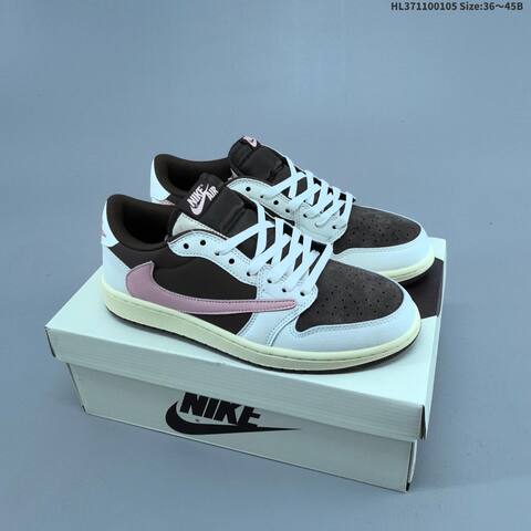 Nike Air Jordan 1 Low Travis Scott Reverse Mocha Black White Mocha EU 36-45 Casual - Unisex (BS-67097)