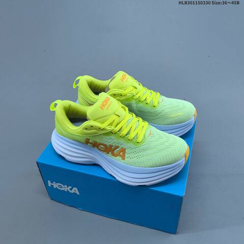 HOKA ONE ONE Bondi 8 Red Navy Yellow White Cyan EU 36-45 Running Shoe Running Sneakers - Unisex (BS-69367)