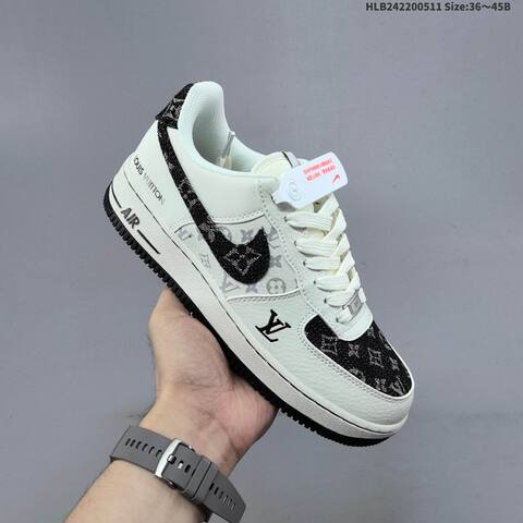 Nike Air Force 1 07 LV8 NH0601-602 Off White Black Grey EU 36-45 Sneaker - Unisex BS-60414