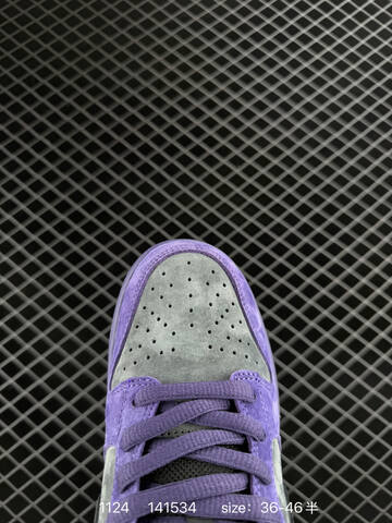 Nike SB Dunk Low x Supreme Purple And Gray With Black Swoosh 36-46 5 Skate - Unisex (BS-74035)