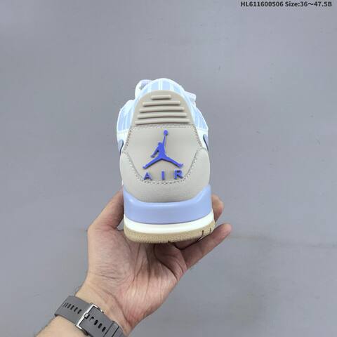 Jordan Legacy 312 Low Sail Light Grey Light Purple EU 36-47 5 Basketball - Unisex (BS-64245)