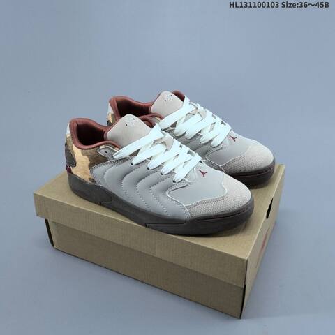 Jordan Session White Burgundy Brown Cow Print 36 45 Lifestyle - Unisex BS-67127