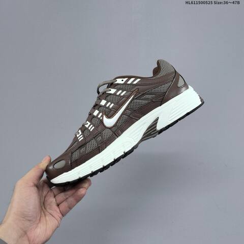Nike P-6000 Brown White Gray Black EU 36-47 Running Shoe - Unisex (BS-60143)