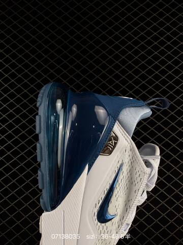 Nike Air Max 270 White Navy Blue Light Blue EU 36-46 5 Running - Unisex (BS-70265)
