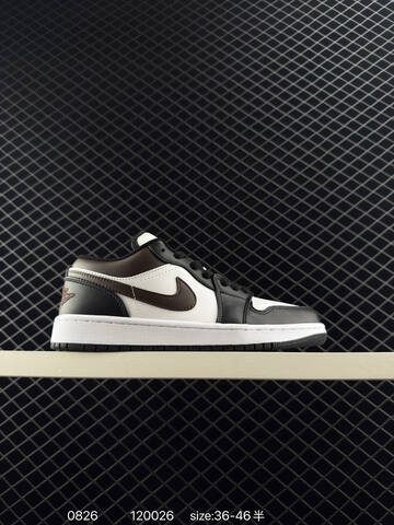 Jordan Air Jordan 1 Low White Black Brown EU 36-46 Sneaker - Unisex (BS-80833)