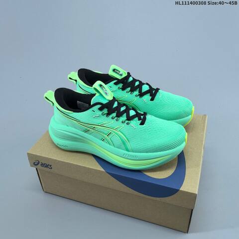 ASICS Gel Nimbus 28 Mint Green Black Lime EU 36 45 Running Shoe EU 36-45 Running Sneakers - Unisex (BS-69010)
