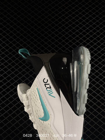 Nike Air Max 270 White Black Turquoise EU 36-46 5 Lifestyle - Unisex (BS-71786)