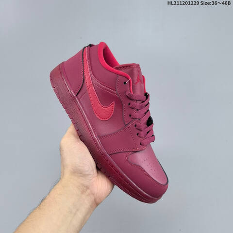Nike Air Jordan 1 Low OG Burgundy Red 36-46 Lifestyle - Unisex (BS-67201)