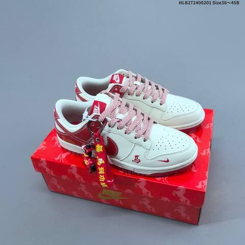 Nike Dunk Low Off White Grey Red EU 36-45 Skate Shoe - Unisex BS-61593