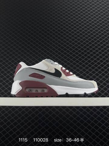 Nike Air Max 90 Black White Volt White Grey Burgundy Black White Black Blue Navy Orange Yellow EU 36-46 5 Lifestyle - Unisex (BS-74190)