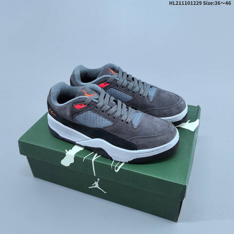 Jordan Flight Court Dark Gray Black Light Gray Orange 36 46 Lifestyle - Unisex (BS-67203)