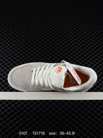 Nike SB Force 58 Gray White Orange EU 36-45 Skate - Unisex (BS-73362)