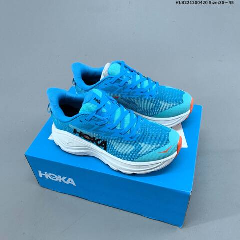 HOKA ONE ONE Challenger 8 Light Blue Dark Green Off White Neon Yellow EU 36-45 Running Shoe Running Sneakers - Unisex (BS-69348)