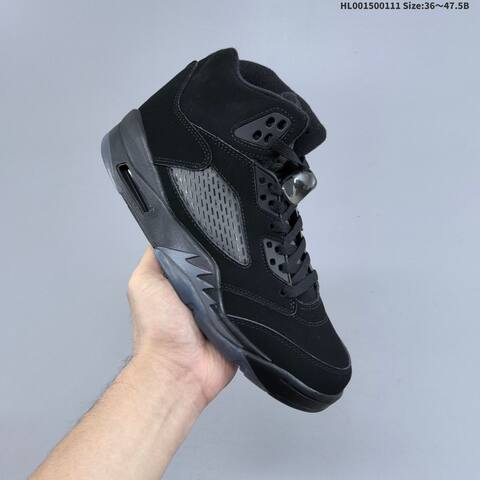 Jordan Air Jordan 5 Retro Black Black-Graphite EU 36-47 5 Basketball - Unisex (BS-67013)