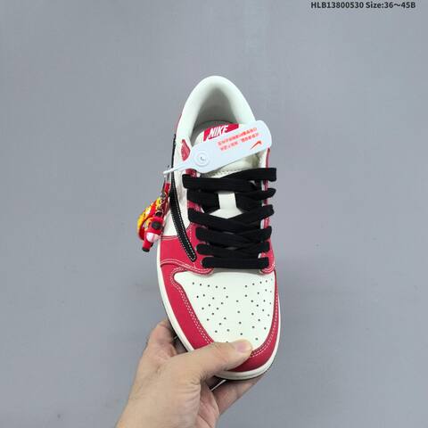 Nike Air Jordan 1 White Red Black 36 45 Lifestyle - Unisex (BS-65845)