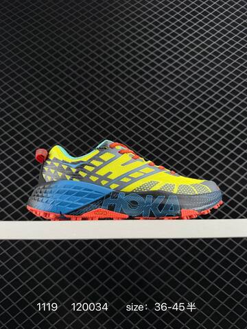 HOKA ONE ONE Mafate Speed 2 Red Black Neon Green EU 36-45 Trail Shoe Trail Running Sneakers - Unisex (BS-86380)