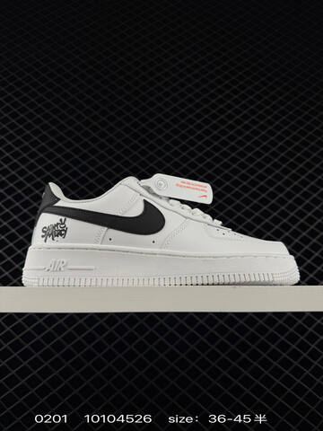 Nike Air Force 1 Low White Black EU 36-45 Lifestyle - Unisex (BS-72856)