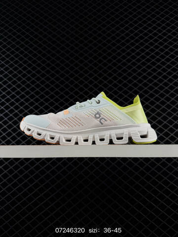 On Running Cloud 6 Coast White Light Blue Orange Lime EU 36-45 Running Shoe Running Sneakers Unisex BS-84995