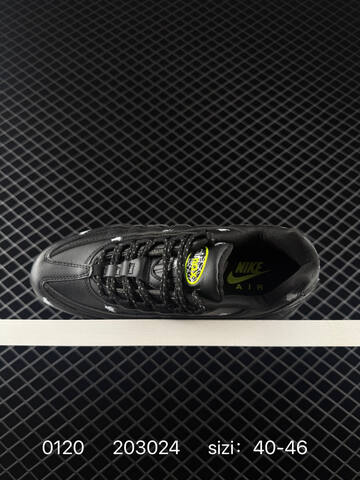 Nike Air Max 95 IM3082-001 Black Volt With White Graphic Print EU 40-46 Lifestyle - Men's (BS-73055)