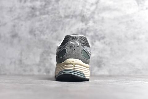 Nike P-6000 Grey Silver Cream White Blue Running Shoe (BS-59692)