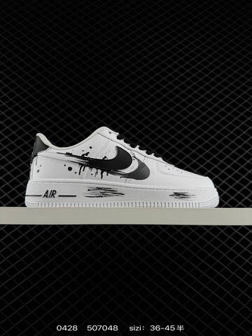 Nike Air Force 1 07 Low White Black EU 36-45 5 Lifestyle - Unisex (BS-71807)