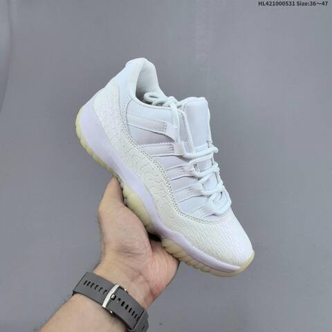 Jordan Air Jordan 11 Retro Low White Cherry Red 36 47 Basketball - Unisex (BS-65834)