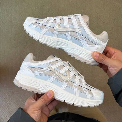 Nike P-6000 White Light Grey Running (BS-87056)